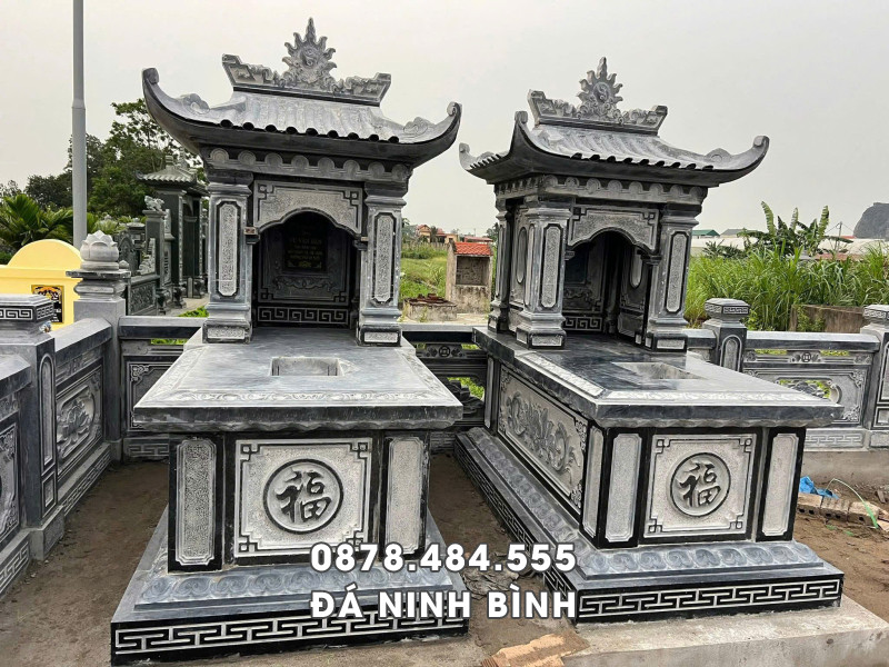 Mẫu Mộ đá 1 mái đẹp cho Bố Mẹ 3 Mẫu Mộ đá 1 mái đẹp cho Bố Mẹ