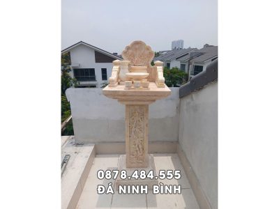 Bàn thờ thiên bằng đá vàng đẹp, giá tốt