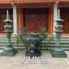 Bộ lư hương đèn đá xanh rêu cao cấp giá tốt