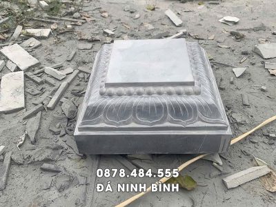 Chân tảng đá Vuông kê cột gỗ Nhà thờ họ