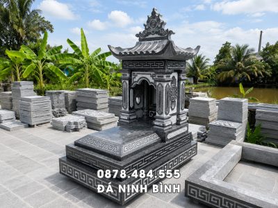 Có nên xây Mộ bằng đá xanh rêu 1 mái không