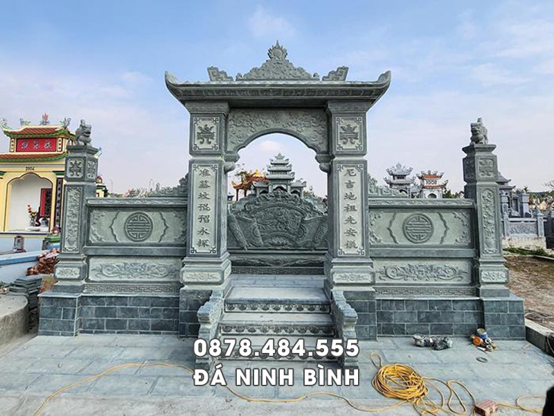 Cổng đá 1 mái đá xanh rêu Lăng Mộ đá Ninh Bình 4 Cổng đá 1 mái đá xanh rêu Lăng Mộ đá Ninh Bình