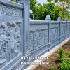 Lan can đá (Tường rào đá) cho Nhà thờ Tổ Từ đường điển hình 1 lan can da tuong rao da cho nha tho to tu duong dien hinh 1d22d269