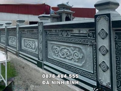 Lan can đá xanh rêu đẹp, chất lượng cao, giá hợp lý