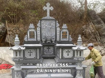 Lăng Mộ đôi công giáo đẹp cho Bố Mẹ   Ông Bà