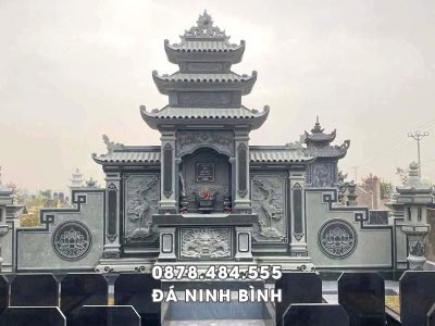 Lăng thờ đá 3 mái đẹp   bề thế