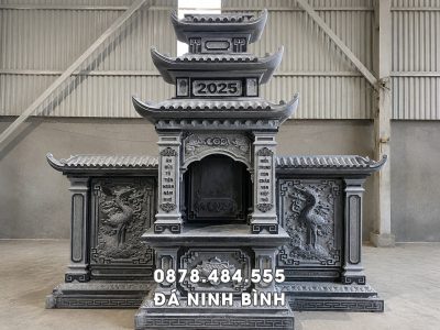 Lăng thờ đá đẹp, chất lượng, lăng thờ đá 3 mái