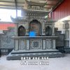 Long đình đá tam quan 2 mái tại làng đá Ninh Bình