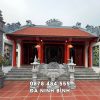 Lư hương đá   Đèn đá   Cột đá Nhà thờ tổ