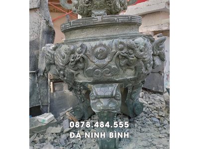 Lư hương đá tự nhiên đẹp   nguyên khối Nhà thờ tổ