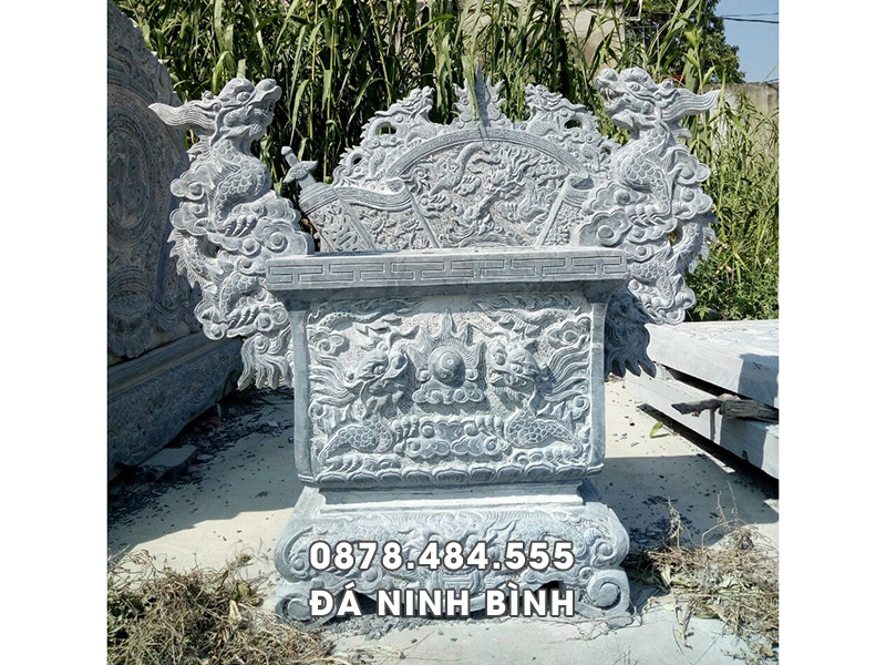 Lư hương đá Vuông đẹp 4 Lư hương đá Vuông đẹp
