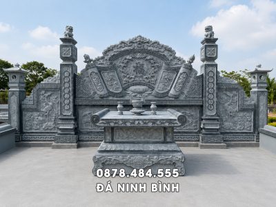 Mẫu Cuốn Thư Đá Lăng Mộ Tổ - Cuốn Thư Hậu Bành Lăng Mộ