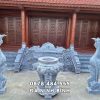 Mẫu Lư hương đá - Hạc đá Nhà thờ họ - Từ đường