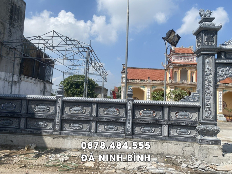 Mẫu Lan Can Đá - Tường Rào Đá Đình Làng, Nhà Chùa 3 Mẫu Lan Can Đá - Tường Rào Đá Đình Làng, Nhà Chùa