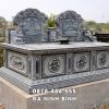 Mẫu mộ đá đôi đẹp - Mộ đôi không mái hậu bành 1 m u m i p m i kh ng m i h u b nh