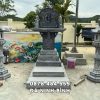 Mẫu cây hương đá thờ thần linh không mái đẹp
