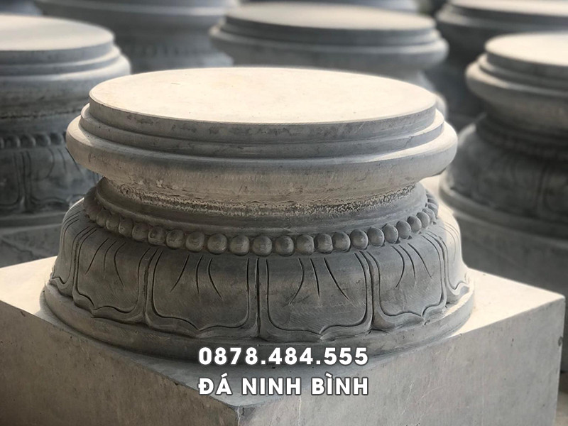 Mẫu Chân kê cột bằng đá xanh đen tự nhiên 3 Mẫu Chân kê cột bằng đá xanh đen tự nhiên