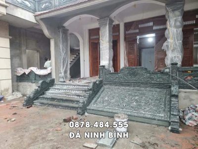 Mẫu Chiếu đá Nhà thờ tổ   Rồng đá bậc đá Nhà thờ