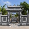 Mẫu Cổng đá 2 mái cho khu Lăng Mộ dòng họ bề thế, đẳng cấp 2 mau cong da 2 mai cho khu lang mo dong ho be the dang cap fbea5aee