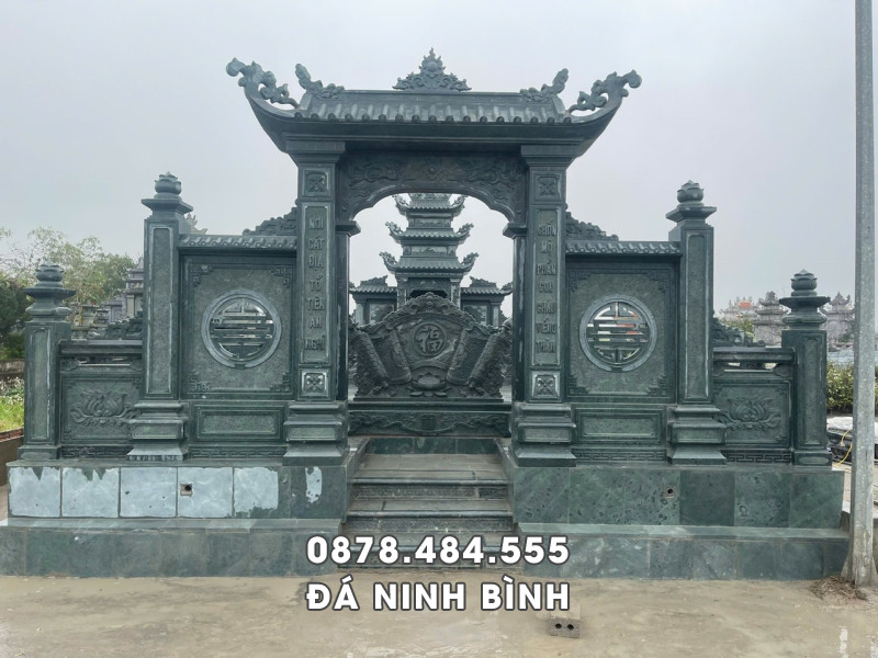 Mẫu Cổng đá đẹp vào Lăng Mộ đá gia đình 4 Mẫu Cổng đá đẹp vào Lăng Mộ đá gia đình