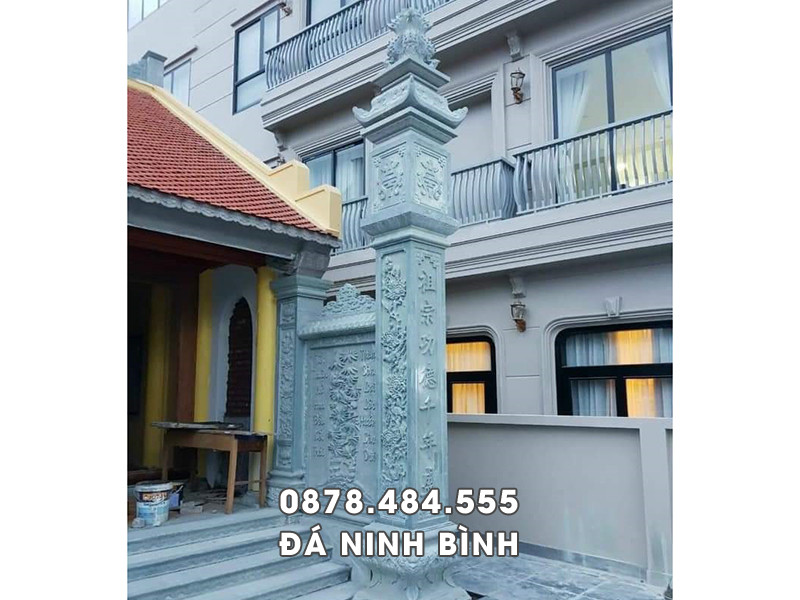 Mẫu Cột đá đồng trụ Cột đèn vách Nhà thờ 4 Mẫu Cột đá đồng trụ Cột đèn vách Nhà thờ