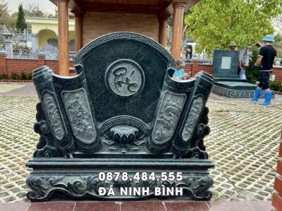 Mẫu Cuốn thư đá Nhà Mồ đẹp tại Cà Mau