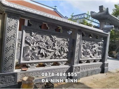 Mẫu Hoa văn Lan can đá Nhà thờ tổ