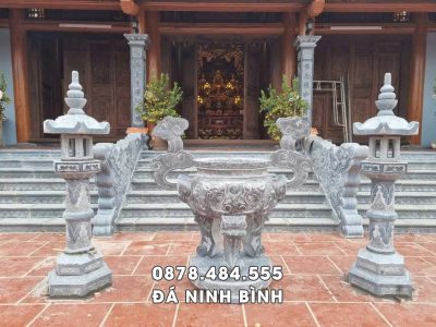 Mẫu Lư hương đá, Đình hương đá, đèn đá trang trí