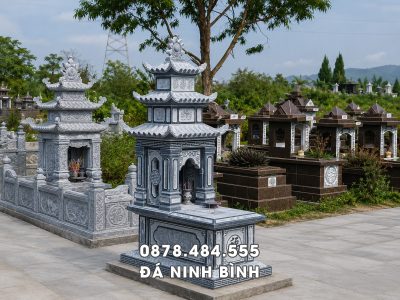 Mẫu Mộ 3 mái đẹp   Có nên xây Mộ 3 mái cho Ông Bà, Cha Mẹ không