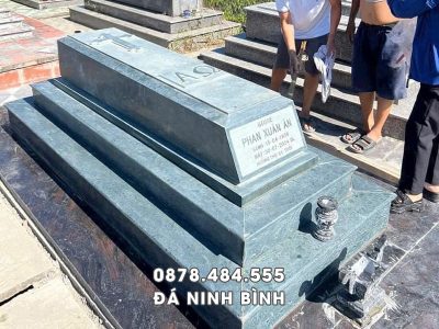 Mẫu Mộ công giáo chôn 1 lần đơn giản   nguyên khối