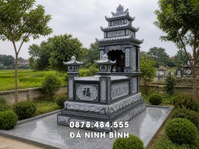 Mẫu Mộ đá 3 mái tại Ninh Bình Uy tín, Chất lượng