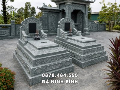 Mẫu Mộ đá 5 cấp   Xây Mộ đá bền đẹp, chất lượng
