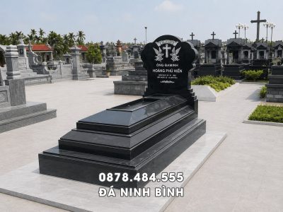 Mẫu Mộ đá Công giáo đá granite Bình Định đẹp, chất lượng cao