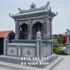 Mẫu Mộ đá đôi 1 mái chuẩn tại làng đá Ninh Bình