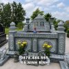 Mẫu Mộ đá đôi dạng quây chuẩn phong thủy, tâm linh
