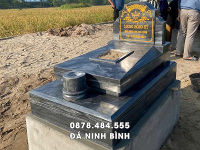 Mẫu Mộ đá granite đẹp   Mộ đá Granite Bình Định, kích thước 81x127cm