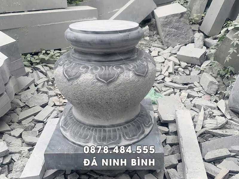 Mẫu Tảng Đá kê cột gỗ chạm hoa văn cổ 4 Mẫu Tảng Đá kê cột gỗ chạm hoa văn cổ