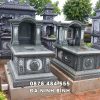 Mộ đá 1 mái vòm đá granite xanh Bình Định tại Ninh Bình