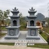Mộ đá 2 mái đẹp cho Cha Mẹ 2026, đá xanh rêu Thanh Hóa