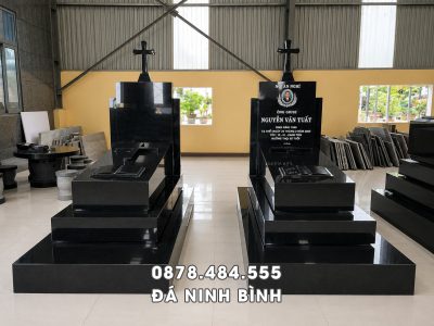 Mộ granite Công giáo bền đẹp, chất lượng, sang trọng