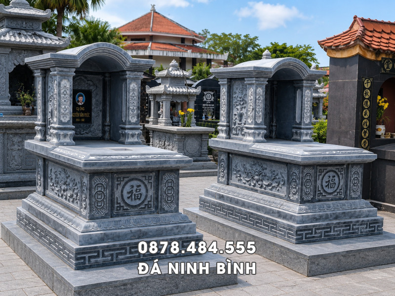 Thi Công Xây Mộ, Sửa Mộ bằng Mẫu Mộ đá 1 mái Toàn quốc 4 Thi Công Xây Mộ, Sửa Mộ bằng Mẫu Mộ đá 1 mái Toàn quốc