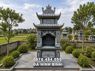 Xây Mẫu Mộ đá 2 mái đẹp, giá hợp lý trên Toàn quốc