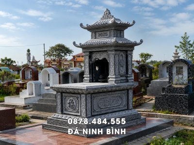 Xây Mộ đá 2 mái đẹp, chất lượng trên Toàn quốc