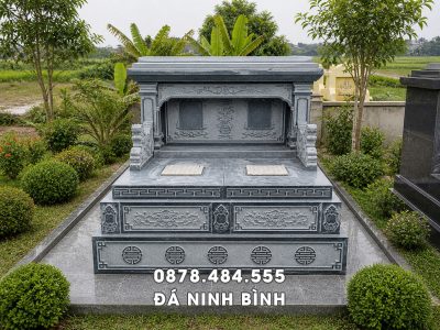 Xây Mộ đá đôi   Mẫu Mộ đôi đẹp Uy tín, Chất lượng